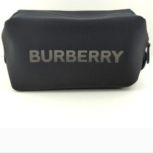 Burberry Black Marshmellow Puffy Toiletry Bag New